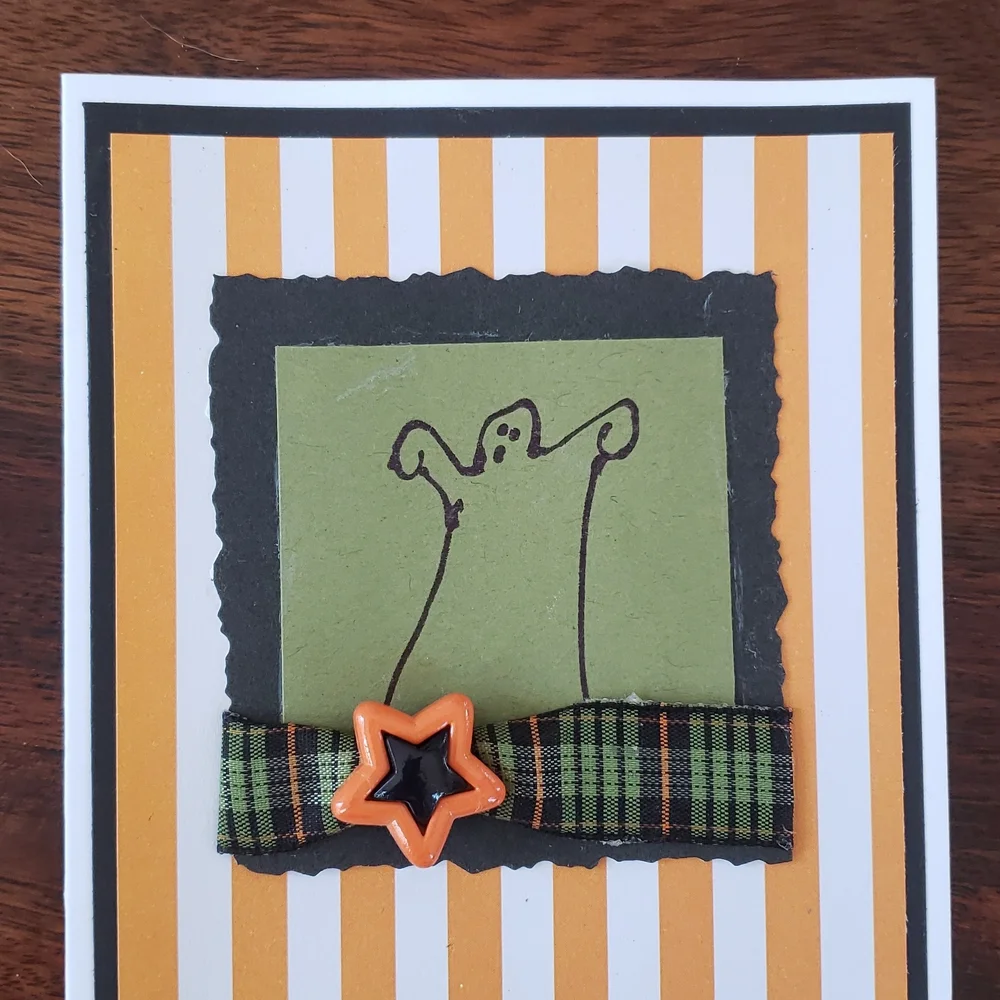 Halloween Note Cards Set of Four • Trick or Treat • Handmade
